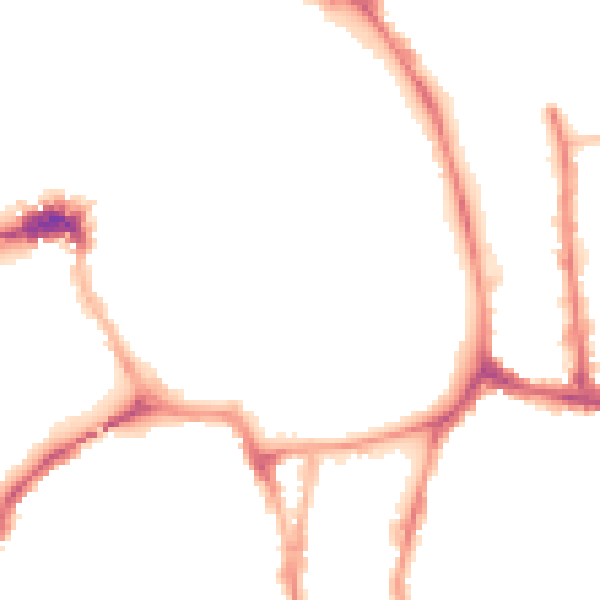 Night-time road noise heatmap for YO1 9PH