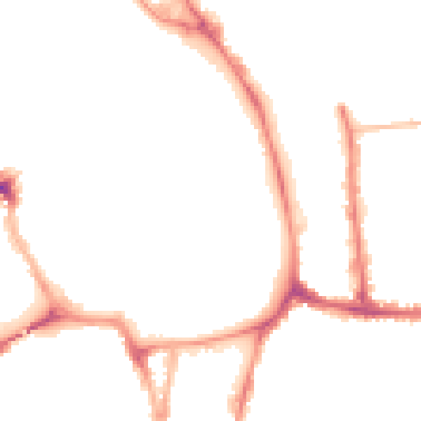 Night-time road noise heatmap for YO1 9PN