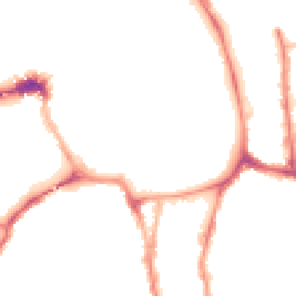 Night-time road noise heatmap for YO1 9QE