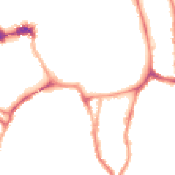 Night-time road noise heatmap for YO1 9QF