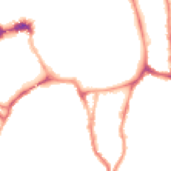 Night-time road noise heatmap for YO1 9QG