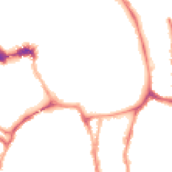 Night-time road noise heatmap for YO1 9QJ