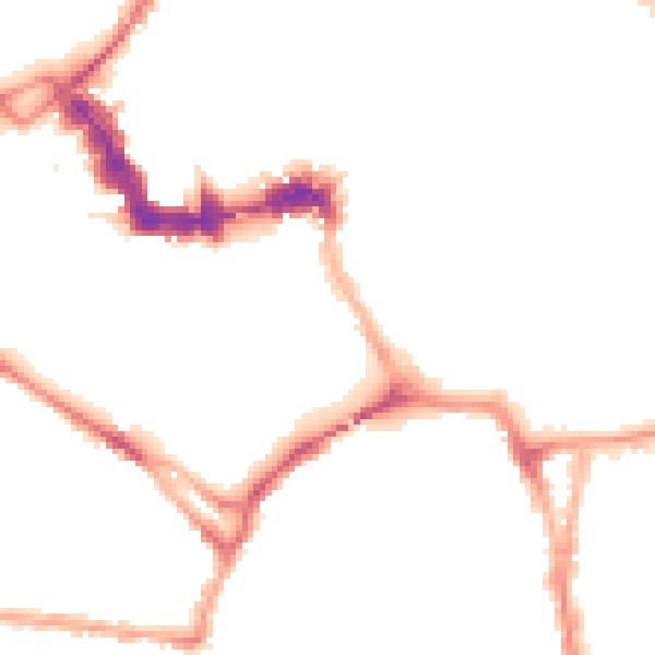 Night-time road noise heatmap for YO1 9SH