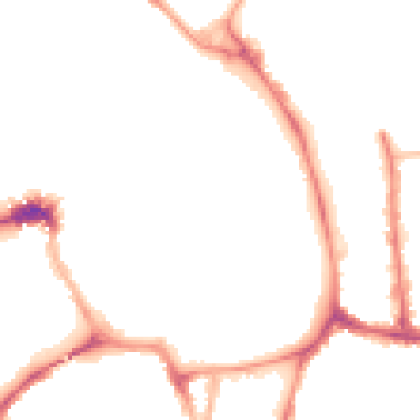 Night-time road noise heatmap for YO1 9SX