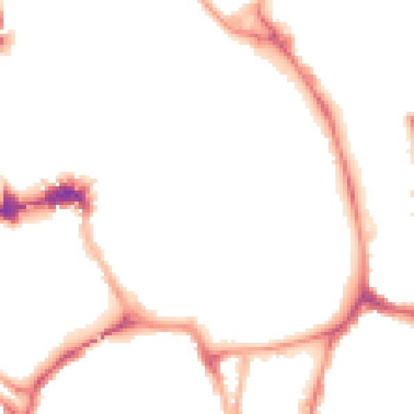 Night-time road noise heatmap for YO1 9TJ