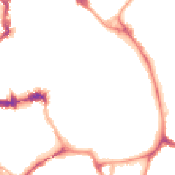 Night-time road noise heatmap for YO1 9TN