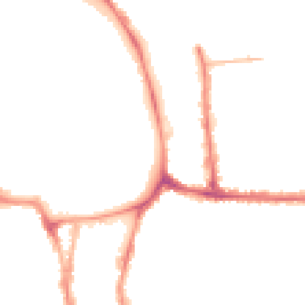 Night-time road noise heatmap for YO1 9UE
