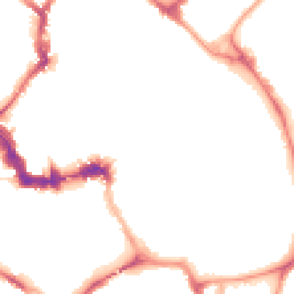 Night-time road noise heatmap for YO1 9UR