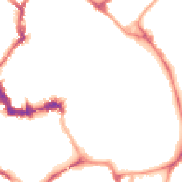 Night-time road noise heatmap for YO1 9US
