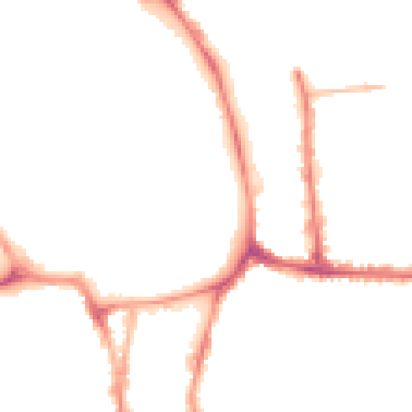 Night-time road noise heatmap for YO1 9XG