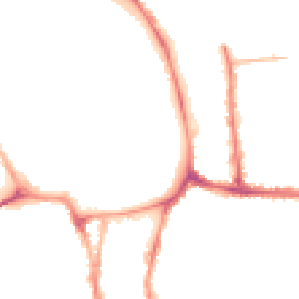 Night-time road noise heatmap for YO1 9XQ