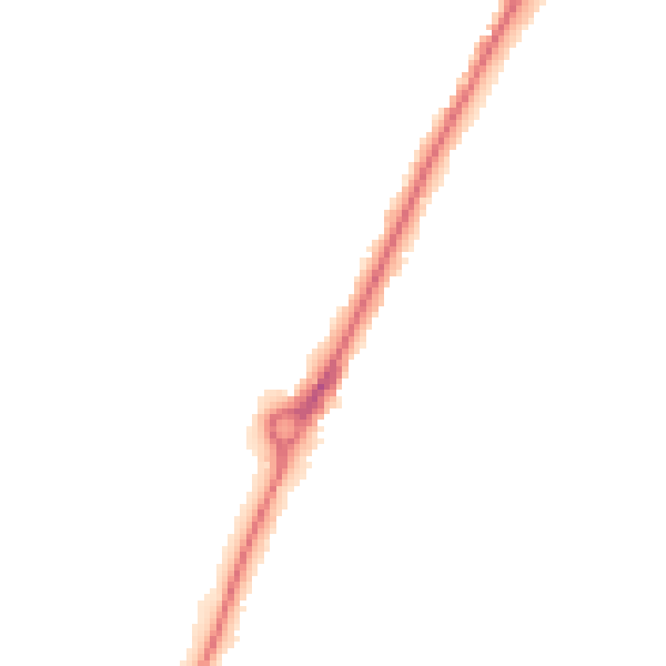 Night-time road noise heatmap for YO24 1QN