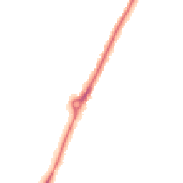 Night-time road noise heatmap for YO24 1UP