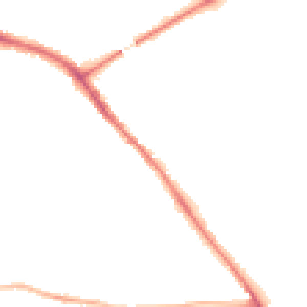Night-time road noise heatmap for YO26 4QU