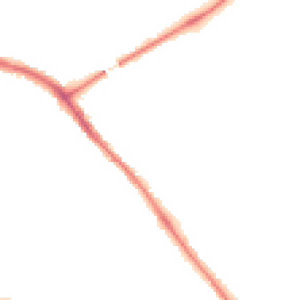 Night-time road noise heatmap for YO26 4QX