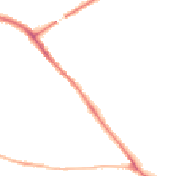 Night-time road noise heatmap for YO26 4QY