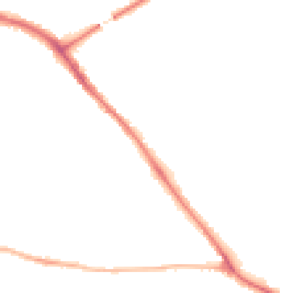 Night-time road noise heatmap for YO26 4QZ