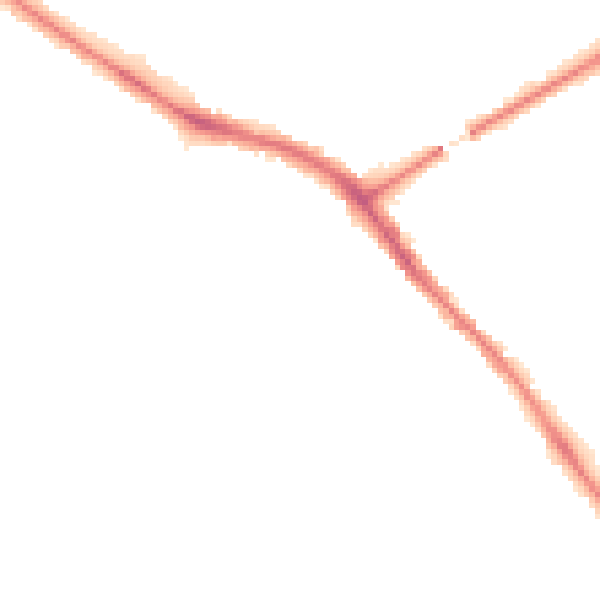 Night-time road noise heatmap for YO26 4RJ