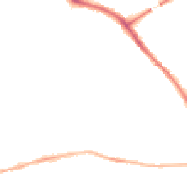 Night-time road noise heatmap for YO26 4RL