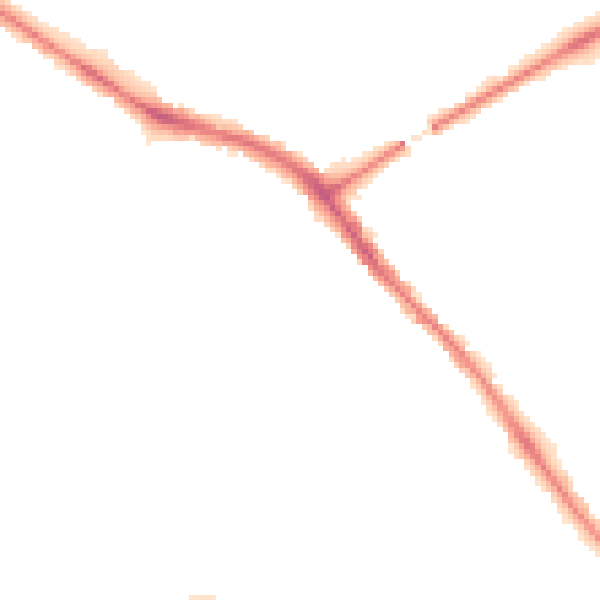 Night-time road noise heatmap for YO26 4RP