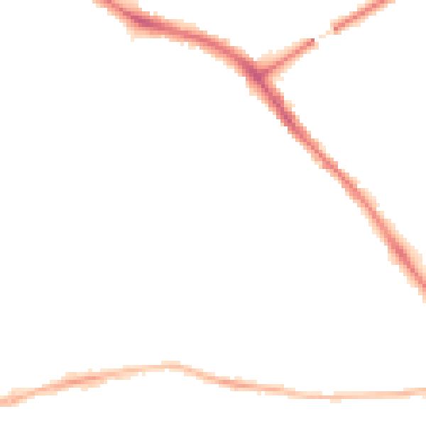 Night-time road noise heatmap for YO26 4RR