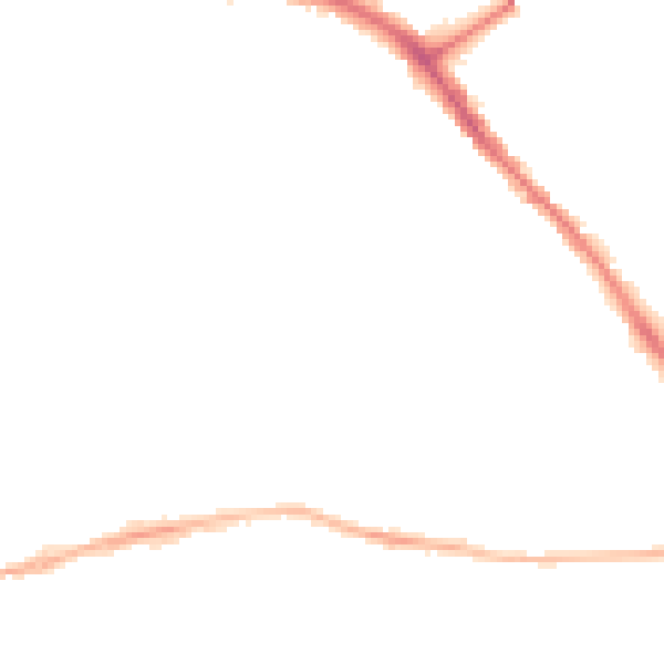 Night-time road noise heatmap for YO26 4RS