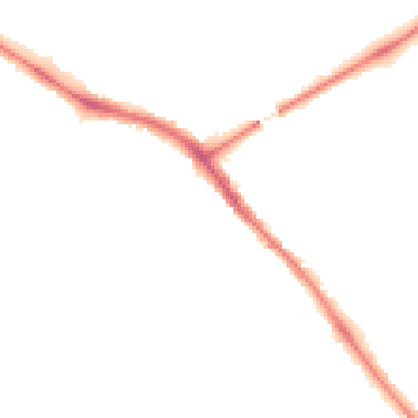 Night-time road noise heatmap for YO26 4RT