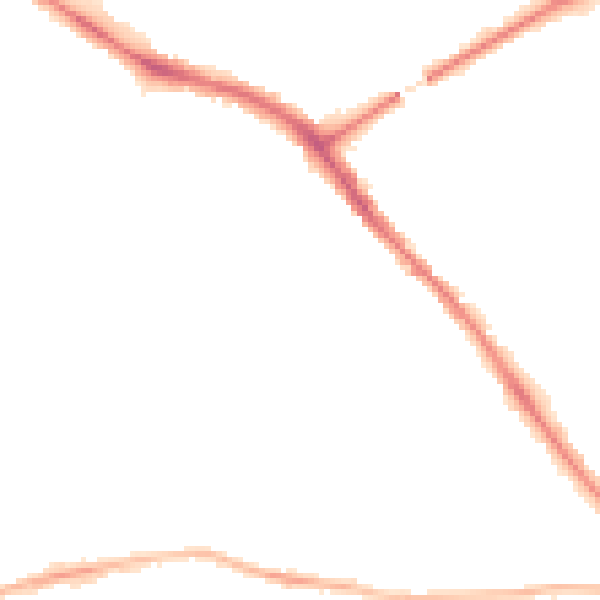 Night-time road noise heatmap for YO26 4RX