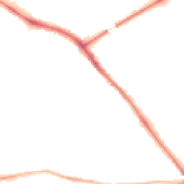 Night-time road noise heatmap for YO26 4RY