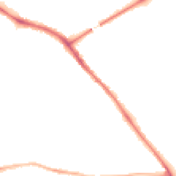 Night-time road noise heatmap for YO26 4RZ