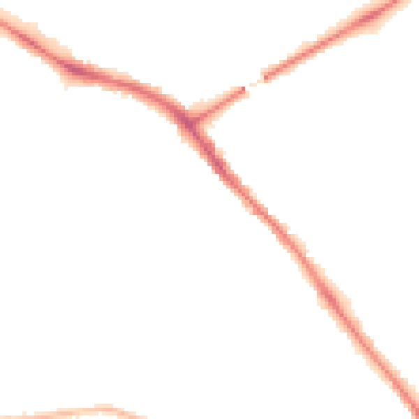 Night-time road noise heatmap for YO26 4SA