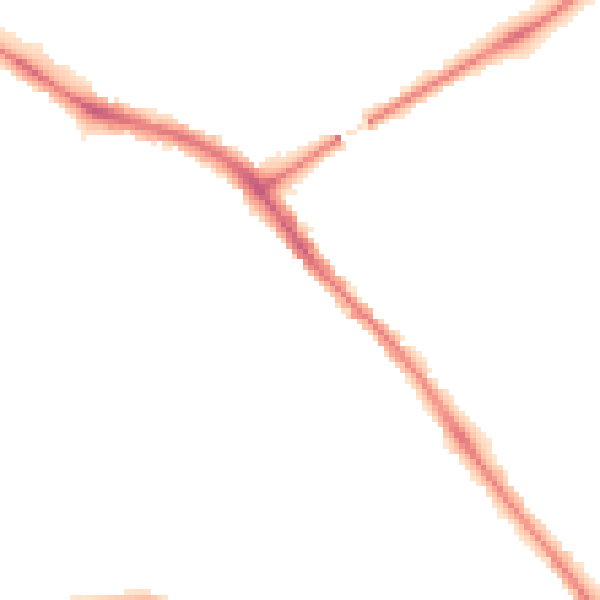 Night-time road noise heatmap for YO26 4SB