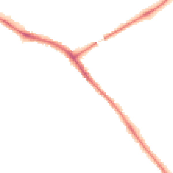 Night-time road noise heatmap for YO26 4SD