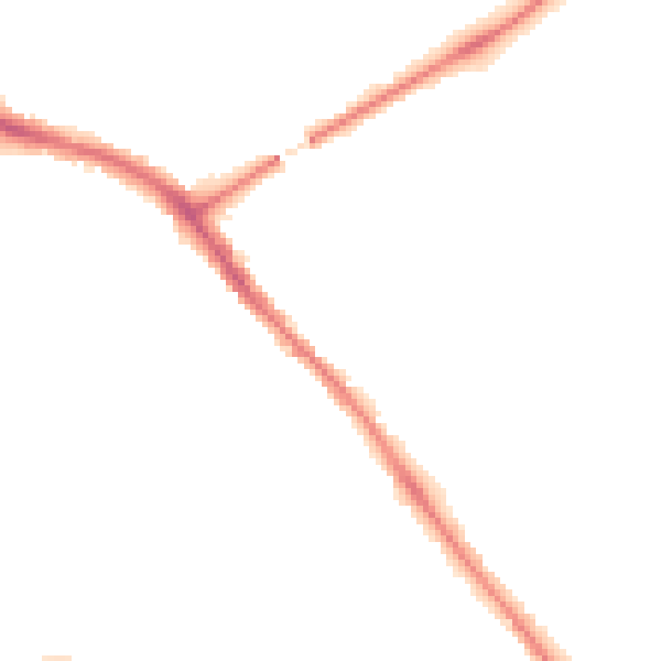 Night-time road noise heatmap for YO26 4SE