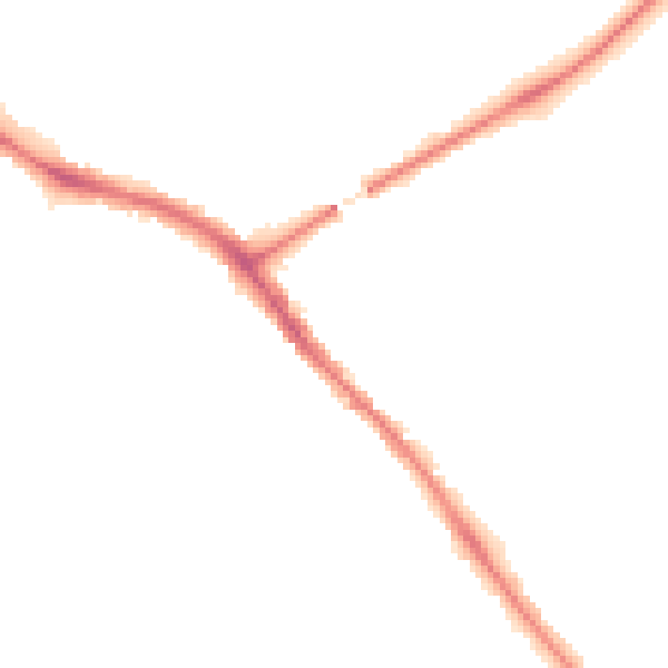Night-time road noise heatmap for YO26 4SH