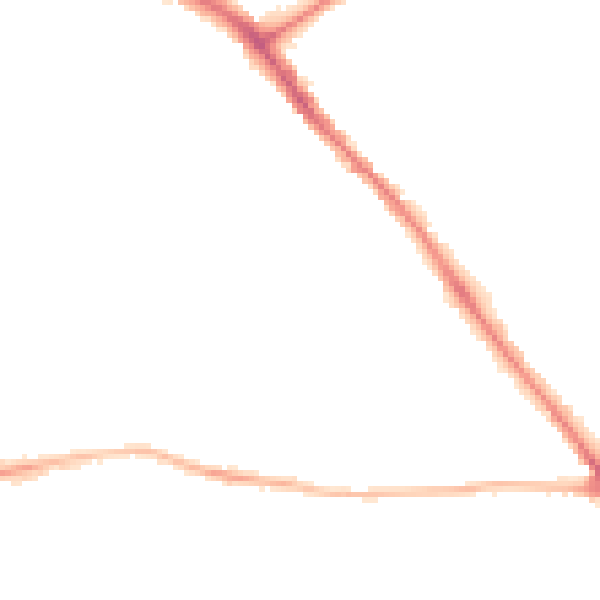 Night-time road noise heatmap for YO26 4SN