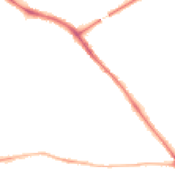 Night-time road noise heatmap for YO26 4SP