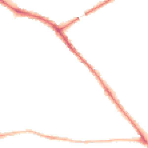 Night-time road noise heatmap for YO26 4SW