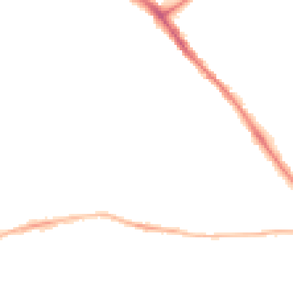 Night-time road noise heatmap for YO26 4TH