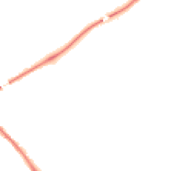 Night-time road noise heatmap for YO26 4TN