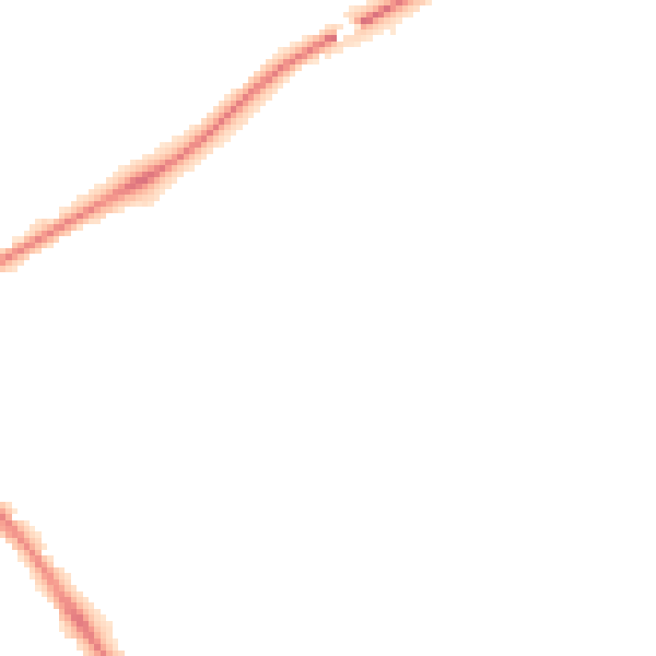 Night-time road noise heatmap for YO26 4UU