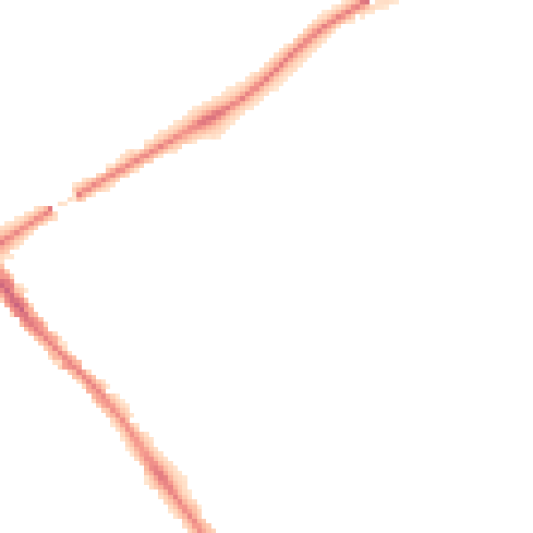 Night-time road noise heatmap for YO26 4XT
