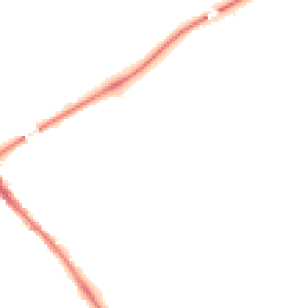 Night-time road noise heatmap for YO26 4YD