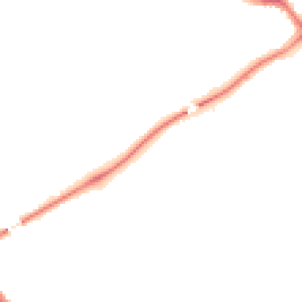 Night-time road noise heatmap for YO26 4YS
