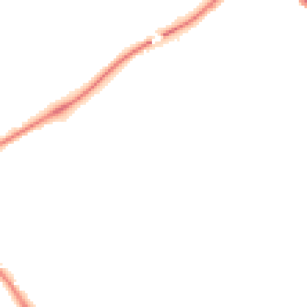 Night-time road noise heatmap for YO26 4YZ