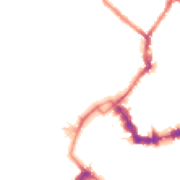 Night-time road noise heatmap for YO26 4ZF