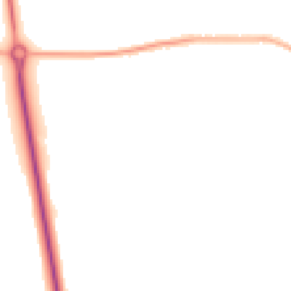 Night-time road noise heatmap for YO26 5AZ