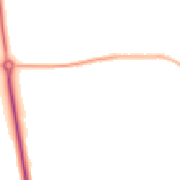 Night-time road noise heatmap for YO26 5BH