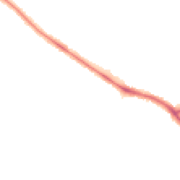 Night-time road noise heatmap for YO26 5JD