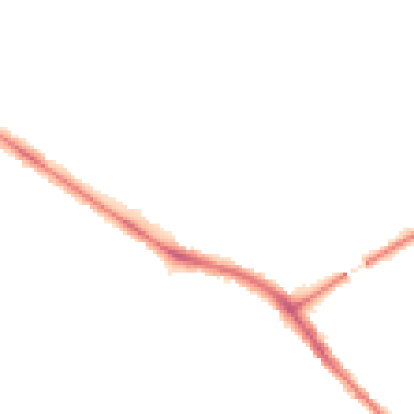 Night-time road noise heatmap for YO26 5SN